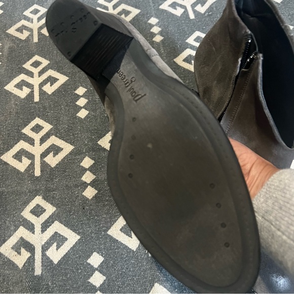 Paul Green Charcoal Suede Ankle Booties - Picture 9 of 11